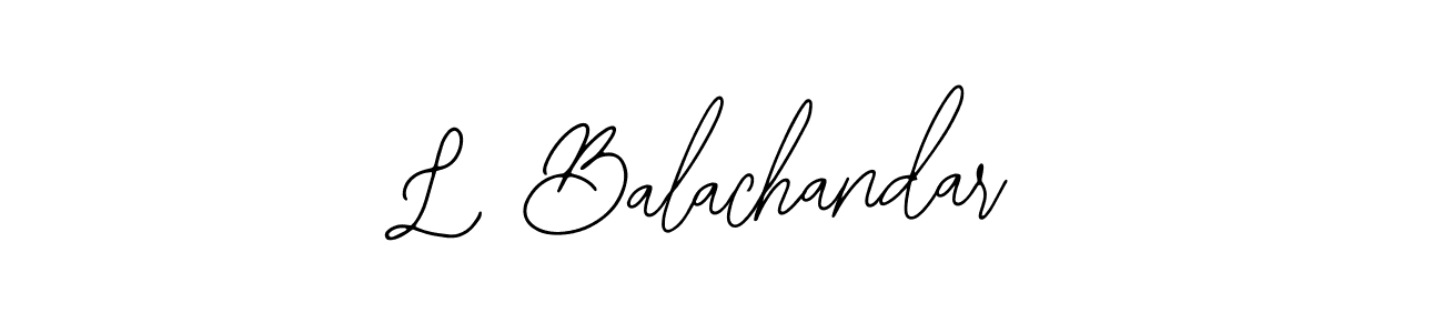 Also You can easily find your signature by using the search form. We will create L Balachandar name handwritten signature images for you free of cost using Bearetta-2O07w sign style. L Balachandar signature style 12 images and pictures png