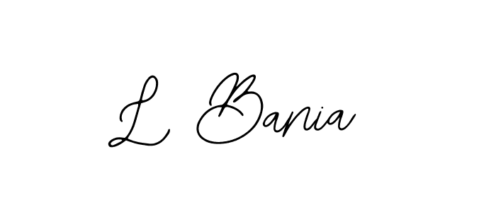 Make a beautiful signature design for name L Bania. With this signature (Bearetta-2O07w) style, you can create a handwritten signature for free. L Bania signature style 12 images and pictures png