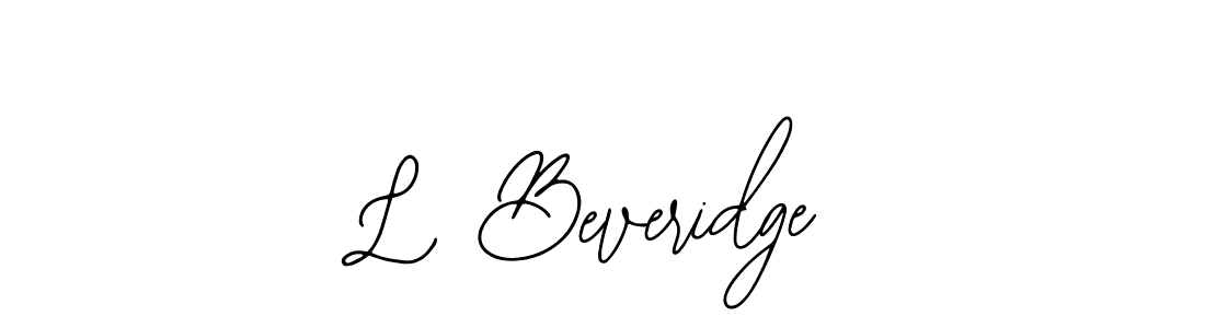 Create a beautiful signature design for name L Beveridge. With this signature (Bearetta-2O07w) fonts, you can make a handwritten signature for free. L Beveridge signature style 12 images and pictures png