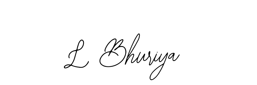 You can use this online signature creator to create a handwritten signature for the name L Bhuriya. This is the best online autograph maker. L Bhuriya signature style 12 images and pictures png