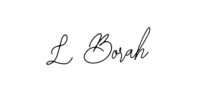 Make a beautiful signature design for name L Borah. With this signature (Bearetta-2O07w) style, you can create a handwritten signature for free. L Borah signature style 12 images and pictures png
