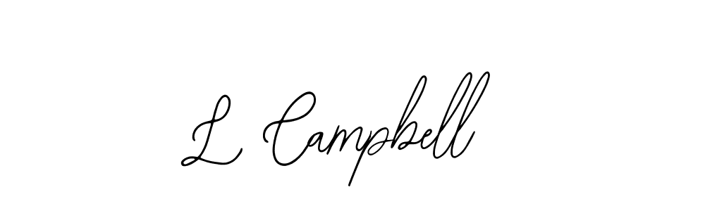 Make a beautiful signature design for name L Campbell. With this signature (Bearetta-2O07w) style, you can create a handwritten signature for free. L Campbell signature style 12 images and pictures png