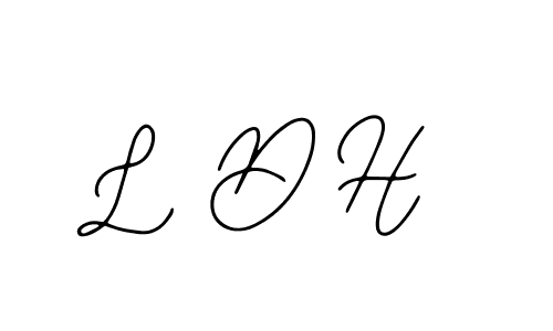 You should practise on your own different ways (Bearetta-2O07w) to write your name (L D H) in signature. don't let someone else do it for you. L D H signature style 12 images and pictures png