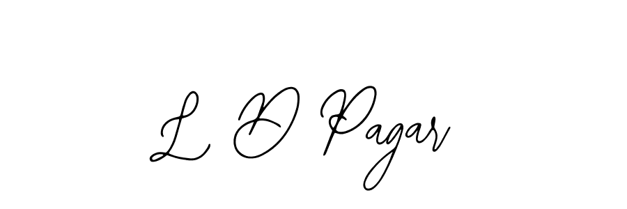 Use a signature maker to create a handwritten signature online. With this signature software, you can design (Bearetta-2O07w) your own signature for name L D Pagar. L D Pagar signature style 12 images and pictures png