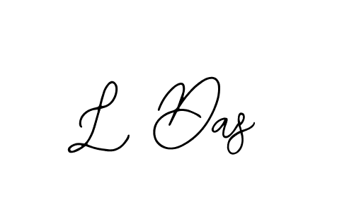 You should practise on your own different ways (Bearetta-2O07w) to write your name (L Das) in signature. don't let someone else do it for you. L Das signature style 12 images and pictures png