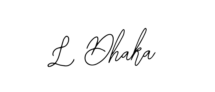 Make a beautiful signature design for name L Dhaka. Use this online signature maker to create a handwritten signature for free. L Dhaka signature style 12 images and pictures png