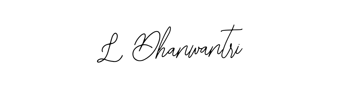 How to make L Dhanwantri name signature. Use Bearetta-2O07w style for creating short signs online. This is the latest handwritten sign. L Dhanwantri signature style 12 images and pictures png