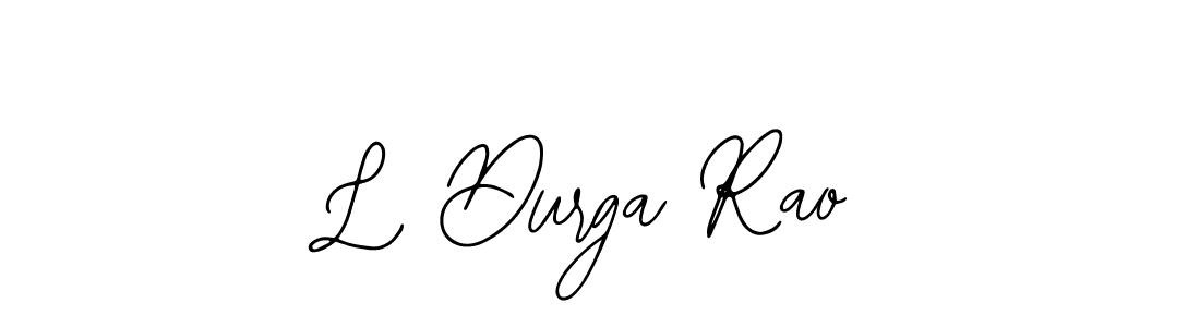 Create a beautiful signature design for name L Durga Rao. With this signature (Bearetta-2O07w) fonts, you can make a handwritten signature for free. L Durga Rao signature style 12 images and pictures png