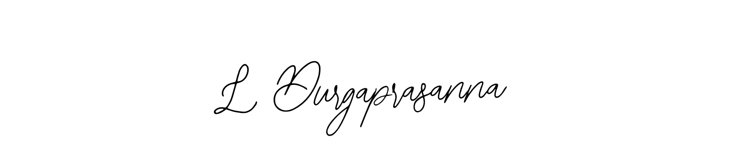The best way (Bearetta-2O07w) to make a short signature is to pick only two or three words in your name. The name L Durgaprasanna include a total of six letters. For converting this name. L Durgaprasanna signature style 12 images and pictures png