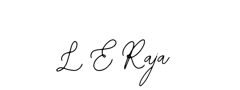 Similarly Bearetta-2O07w is the best handwritten signature design. Signature creator online .You can use it as an online autograph creator for name L E Raja. L E Raja signature style 12 images and pictures png