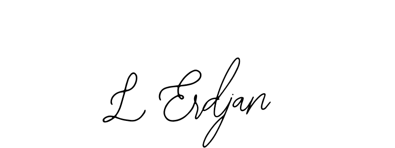 Design your own signature with our free online signature maker. With this signature software, you can create a handwritten (Bearetta-2O07w) signature for name L Erdjan. L Erdjan signature style 12 images and pictures png