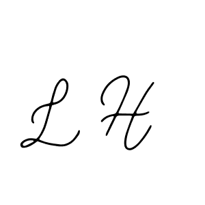 How to make L H name signature. Use Bearetta-2O07w style for creating short signs online. This is the latest handwritten sign. L H signature style 12 images and pictures png