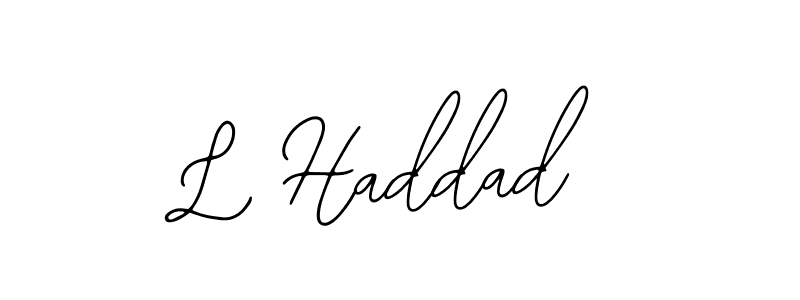 Similarly Bearetta-2O07w is the best handwritten signature design. Signature creator online .You can use it as an online autograph creator for name L Haddad. L Haddad signature style 12 images and pictures png