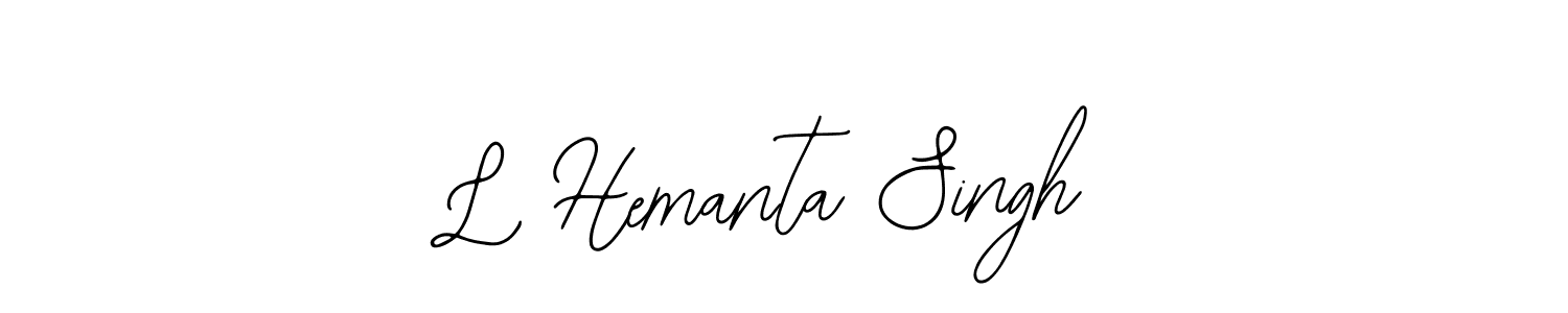 Similarly Bearetta-2O07w is the best handwritten signature design. Signature creator online .You can use it as an online autograph creator for name L Hemanta Singh. L Hemanta Singh signature style 12 images and pictures png