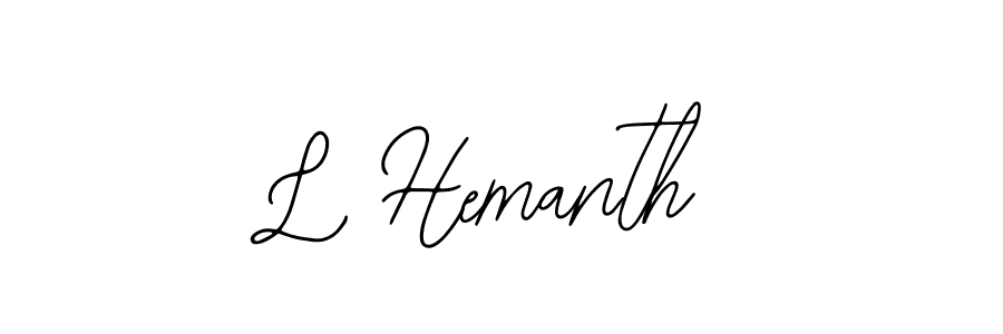 Make a beautiful signature design for name L Hemanth. Use this online signature maker to create a handwritten signature for free. L Hemanth signature style 12 images and pictures png