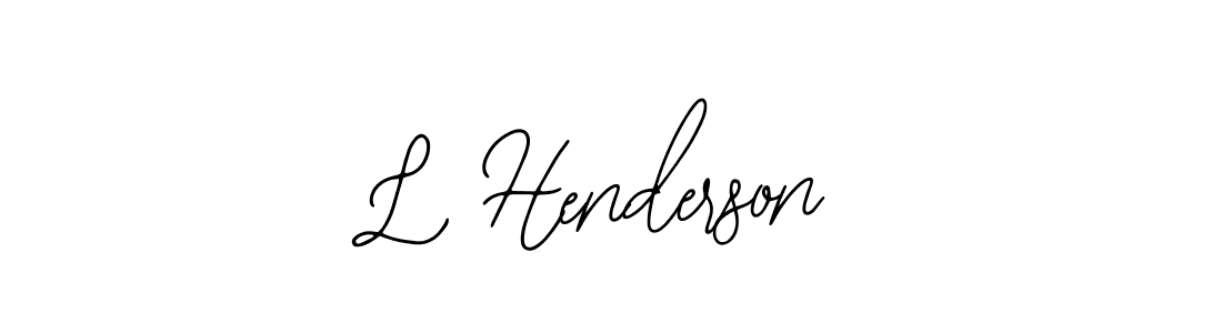 Make a beautiful signature design for name L Henderson. With this signature (Bearetta-2O07w) style, you can create a handwritten signature for free. L Henderson signature style 12 images and pictures png