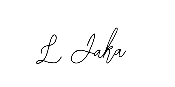 Also we have L Jaka name is the best signature style. Create professional handwritten signature collection using Bearetta-2O07w autograph style. L Jaka signature style 12 images and pictures png