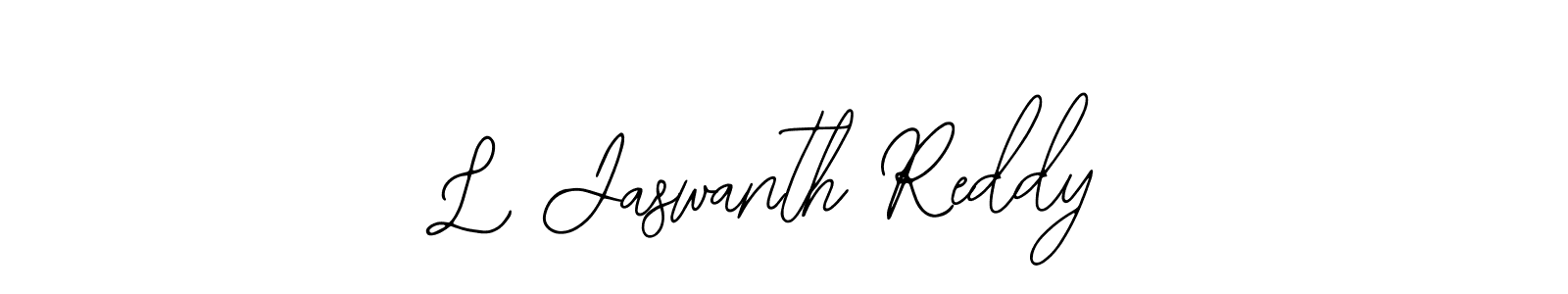 Use a signature maker to create a handwritten signature online. With this signature software, you can design (Bearetta-2O07w) your own signature for name L Jaswanth Reddy. L Jaswanth Reddy signature style 12 images and pictures png