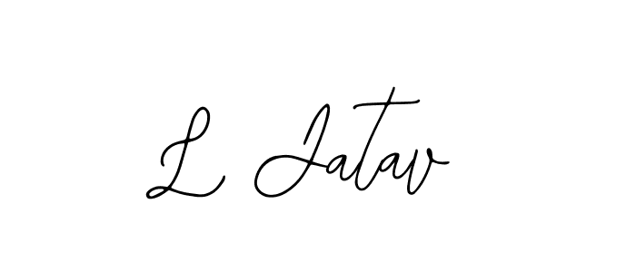 if you are searching for the best signature style for your name L Jatav. so please give up your signature search. here we have designed multiple signature styles  using Bearetta-2O07w. L Jatav signature style 12 images and pictures png