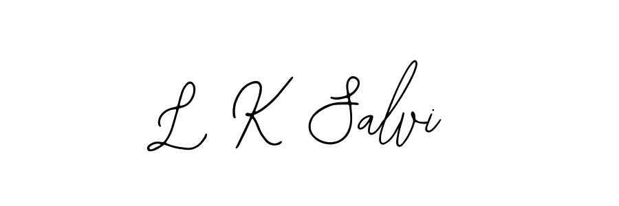 L K Salvi stylish signature style. Best Handwritten Sign (Bearetta-2O07w) for my name. Handwritten Signature Collection Ideas for my name L K Salvi. L K Salvi signature style 12 images and pictures png