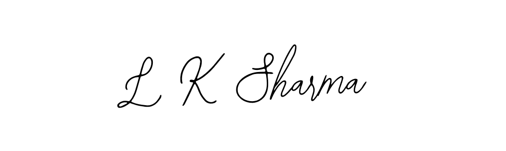 Also we have L K Sharma name is the best signature style. Create professional handwritten signature collection using Bearetta-2O07w autograph style. L K Sharma signature style 12 images and pictures png