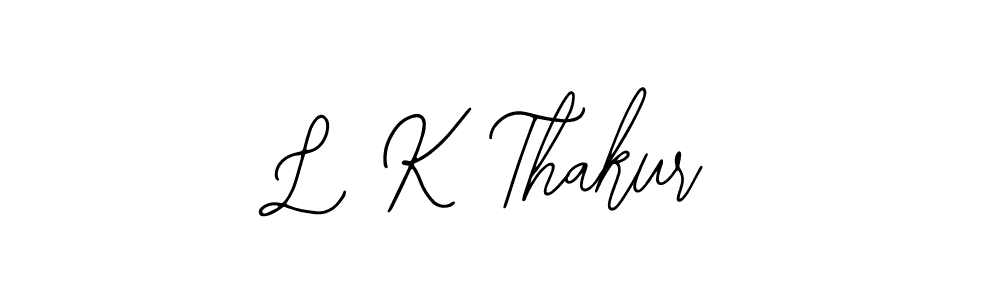 How to make L K Thakur name signature. Use Bearetta-2O07w style for creating short signs online. This is the latest handwritten sign. L K Thakur signature style 12 images and pictures png