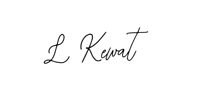 How to make L Kewat signature? Bearetta-2O07w is a professional autograph style. Create handwritten signature for L Kewat name. L Kewat signature style 12 images and pictures png