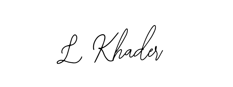 How to Draw L Khader signature style? Bearetta-2O07w is a latest design signature styles for name L Khader. L Khader signature style 12 images and pictures png