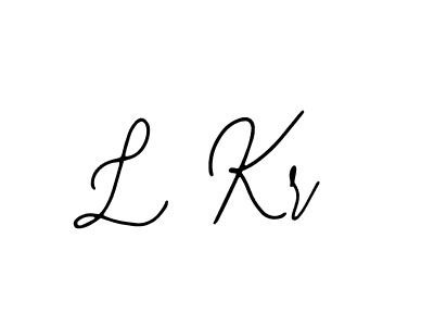 How to make L Kr name signature. Use Bearetta-2O07w style for creating short signs online. This is the latest handwritten sign. L Kr signature style 12 images and pictures png