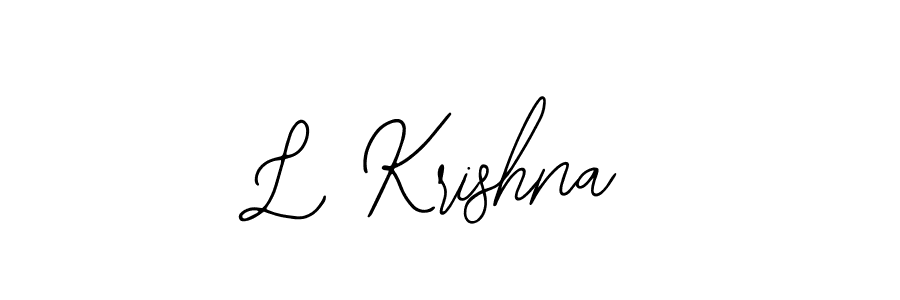 if you are searching for the best signature style for your name L Krishna. so please give up your signature search. here we have designed multiple signature styles  using Bearetta-2O07w. L Krishna signature style 12 images and pictures png