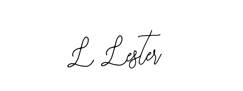 The best way (Bearetta-2O07w) to make a short signature is to pick only two or three words in your name. The name L Lester include a total of six letters. For converting this name. L Lester signature style 12 images and pictures png