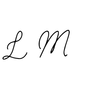 Create a beautiful signature design for name L M. With this signature (Bearetta-2O07w) fonts, you can make a handwritten signature for free. L M signature style 12 images and pictures png