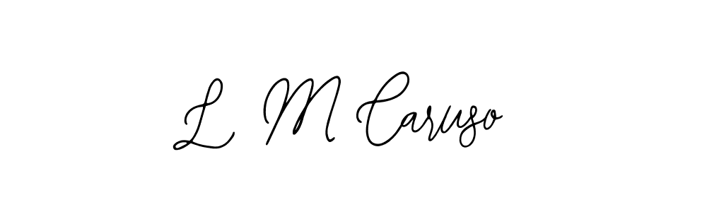 The best way (Bearetta-2O07w) to make a short signature is to pick only two or three words in your name. The name L M Caruso include a total of six letters. For converting this name. L M Caruso signature style 12 images and pictures png