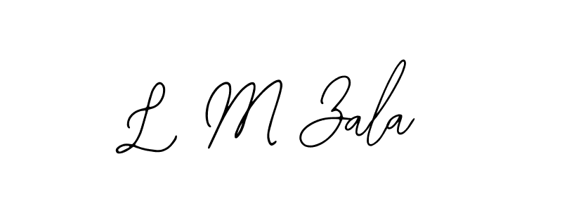 Use a signature maker to create a handwritten signature online. With this signature software, you can design (Bearetta-2O07w) your own signature for name L M Zala. L M Zala signature style 12 images and pictures png