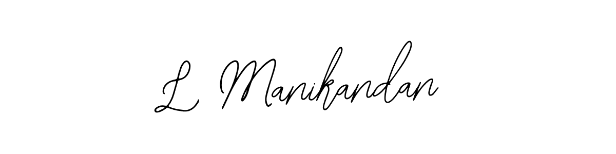 How to Draw L Manikandan signature style? Bearetta-2O07w is a latest design signature styles for name L Manikandan. L Manikandan signature style 12 images and pictures png