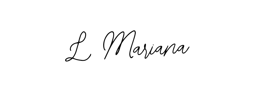 Create a beautiful signature design for name L Mariana. With this signature (Bearetta-2O07w) fonts, you can make a handwritten signature for free. L Mariana signature style 12 images and pictures png