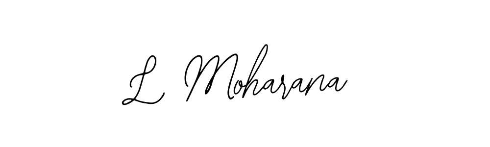 How to Draw L Moharana signature style? Bearetta-2O07w is a latest design signature styles for name L Moharana. L Moharana signature style 12 images and pictures png