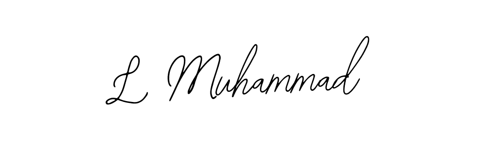 Bearetta-2O07w is a professional signature style that is perfect for those who want to add a touch of class to their signature. It is also a great choice for those who want to make their signature more unique. Get L Muhammad name to fancy signature for free. L Muhammad signature style 12 images and pictures png