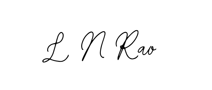 Similarly Bearetta-2O07w is the best handwritten signature design. Signature creator online .You can use it as an online autograph creator for name L N Rao. L N Rao signature style 12 images and pictures png