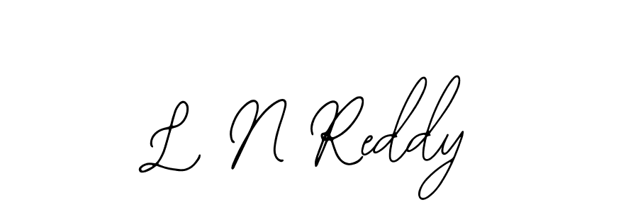 Use a signature maker to create a handwritten signature online. With this signature software, you can design (Bearetta-2O07w) your own signature for name L N Reddy. L N Reddy signature style 12 images and pictures png