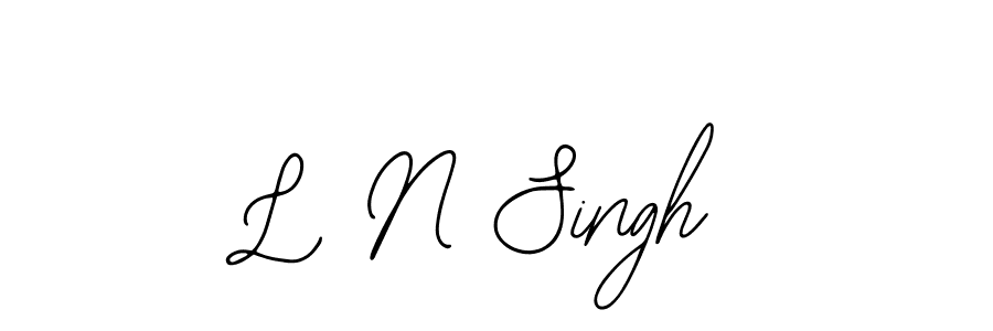 Similarly Bearetta-2O07w is the best handwritten signature design. Signature creator online .You can use it as an online autograph creator for name L N Singh. L N Singh signature style 12 images and pictures png