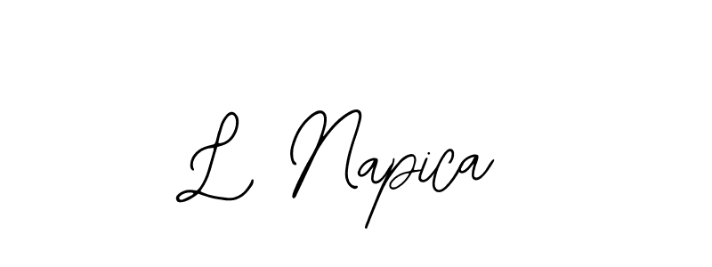 Best and Professional Signature Style for L Napica. Bearetta-2O07w Best Signature Style Collection. L Napica signature style 12 images and pictures png