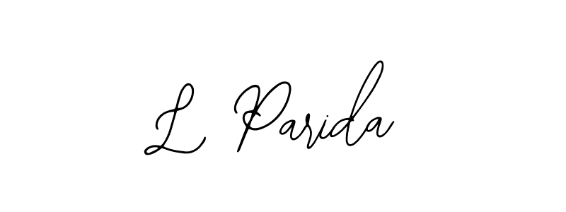 Also You can easily find your signature by using the search form. We will create L Parida name handwritten signature images for you free of cost using Bearetta-2O07w sign style. L Parida signature style 12 images and pictures png