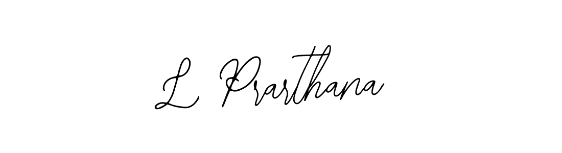 Create a beautiful signature design for name L Prarthana. With this signature (Bearetta-2O07w) fonts, you can make a handwritten signature for free. L Prarthana signature style 12 images and pictures png