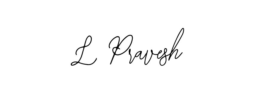 Bearetta-2O07w is a professional signature style that is perfect for those who want to add a touch of class to their signature. It is also a great choice for those who want to make their signature more unique. Get L Pravesh name to fancy signature for free. L Pravesh signature style 12 images and pictures png
