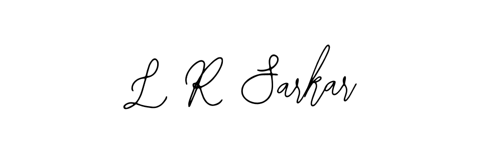 The best way (Bearetta-2O07w) to make a short signature is to pick only two or three words in your name. The name L R Sarkar include a total of six letters. For converting this name. L R Sarkar signature style 12 images and pictures png