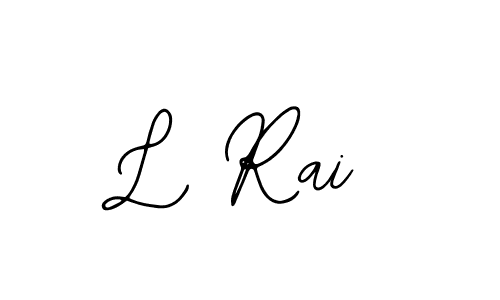 Create a beautiful signature design for name L Rai. With this signature (Bearetta-2O07w) fonts, you can make a handwritten signature for free. L Rai signature style 12 images and pictures png