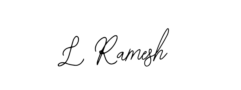 L Ramesh stylish signature style. Best Handwritten Sign (Bearetta-2O07w) for my name. Handwritten Signature Collection Ideas for my name L Ramesh. L Ramesh signature style 12 images and pictures png