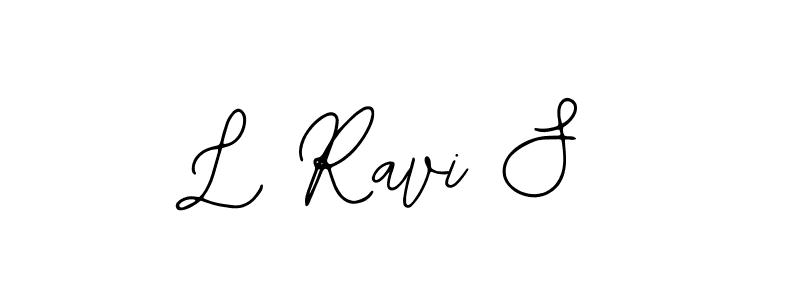 Design your own signature with our free online signature maker. With this signature software, you can create a handwritten (Bearetta-2O07w) signature for name L Ravi S. L Ravi S signature style 12 images and pictures png