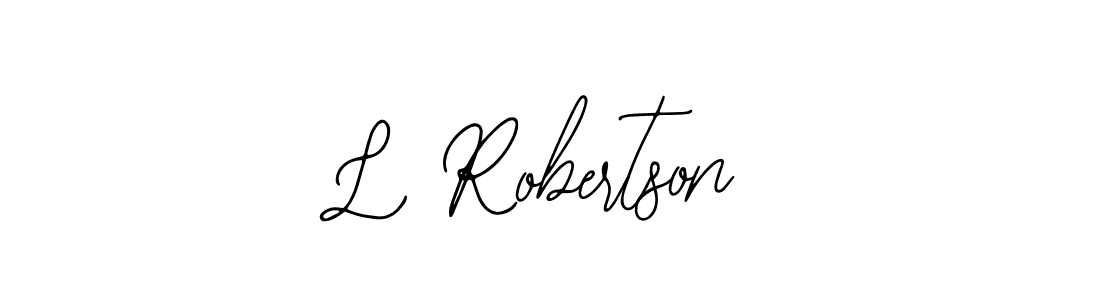 Design your own signature with our free online signature maker. With this signature software, you can create a handwritten (Bearetta-2O07w) signature for name L Robertson. L Robertson signature style 12 images and pictures png